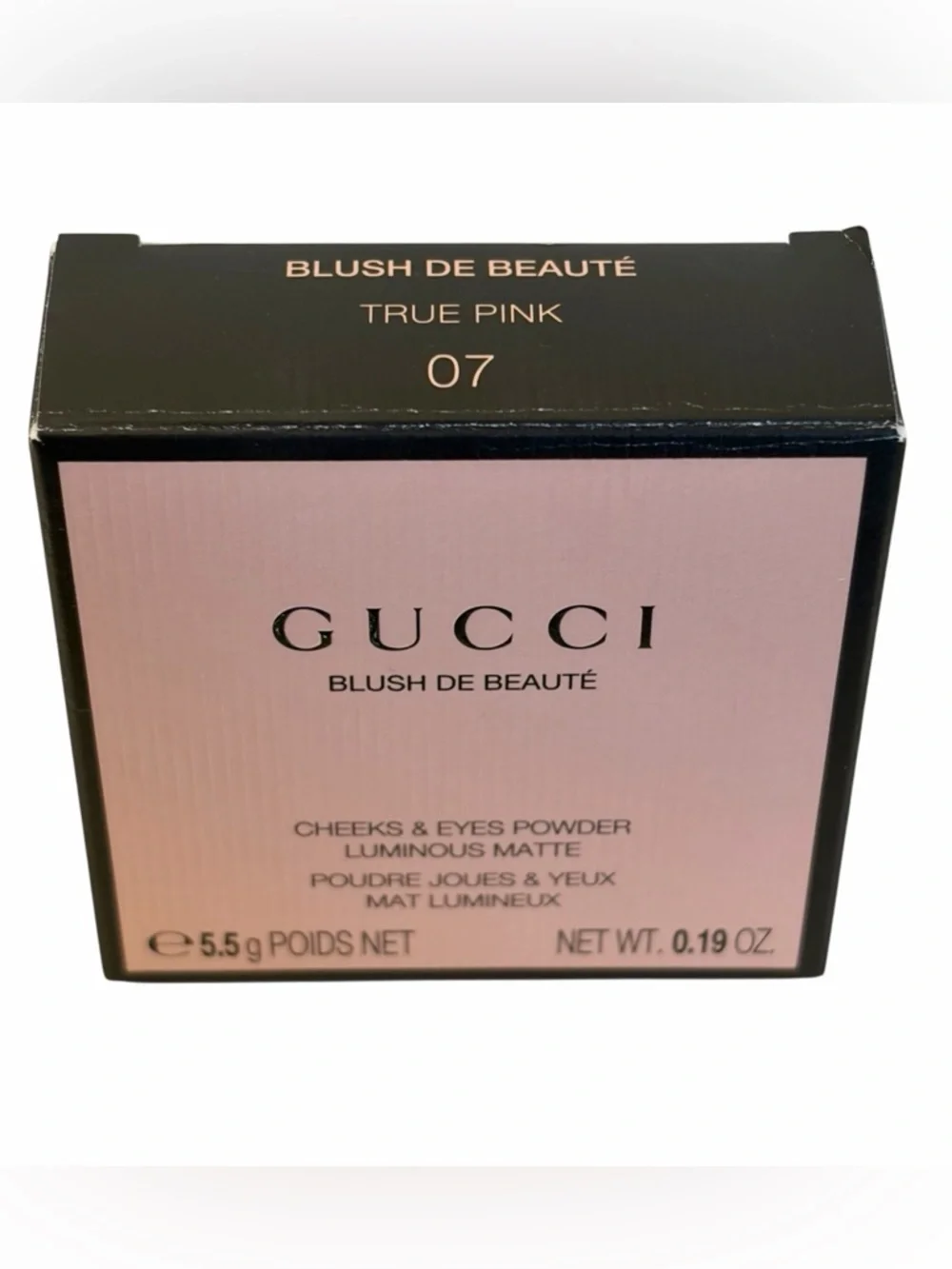NEW Gucci Blush Cheek & Eye Powder 07 True Pink NEW Luminous Matte cool light